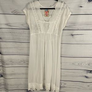 Johnny Was White Dress Sz.S